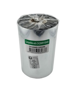 Premium Wax-Resin 110mm x 450m Thermal Transfer Ribbon 25mm core