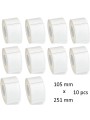 Thermal Labels 105mm x 251mm, 76mm core, 250 pcs roll