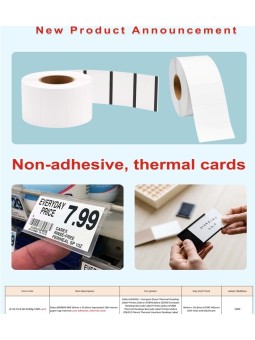 Thermal Labels 56mm x 38.5mm, 40mm core, 1000 pcs roll