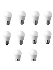 Bulb E27 G45 7W WW 3000K, 10 pcs