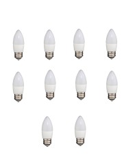 Bulb E27 C37 7W DW 4000K, 10 pcs