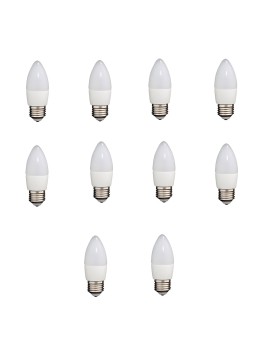 Bulb E27 C37 7W DW 4000K, 10 pcs