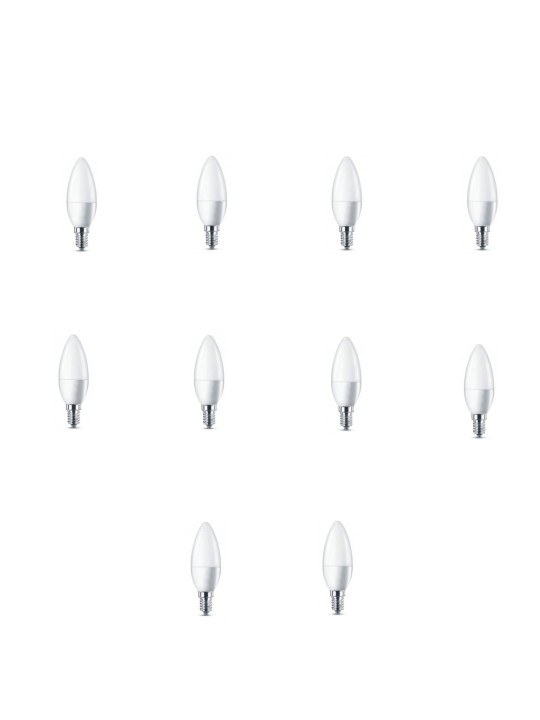 E14 C37 bulb 5W 800lm WW EUROBELEUCHTUNG, 10 pcs