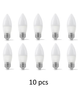 E14 C37 pirn 5W 800lm WW EUROBELEUCHTUNG, 10 tk