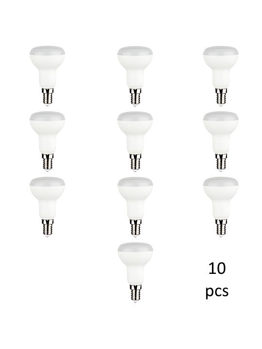 Bulb E14 R50 7W WW 3000K, 10pcs