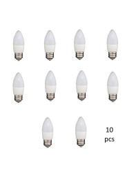 Spuldze E27 C37 7W WW 3000K, 10 gab