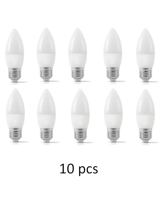 E14 C37 lemputė 5W 800lm DW EUROBELEUCHTUNG, 10 vnt