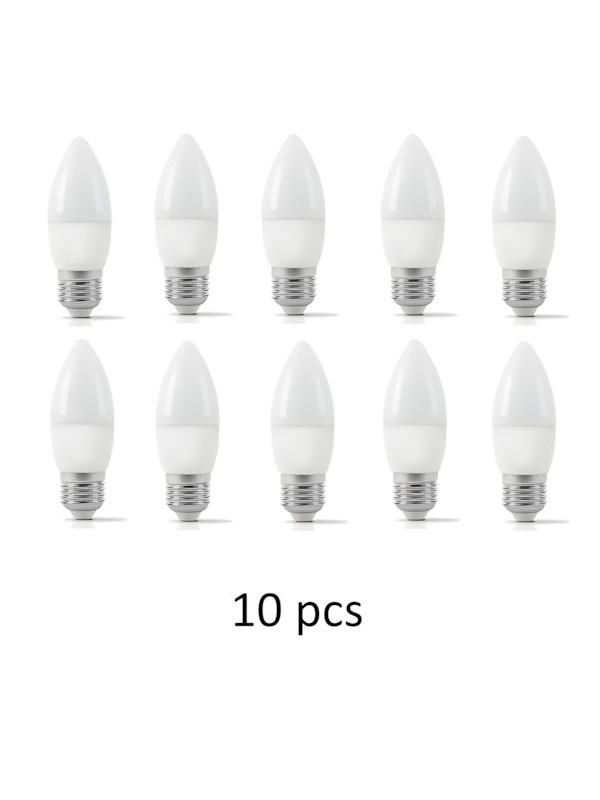 E14 C37 lemputė 5W 800lm DW EUROBELEUCHTUNG, 10 vnt