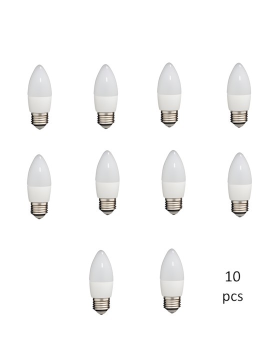 Pirn E27 C37 7W WW 3000K, 10 tk
