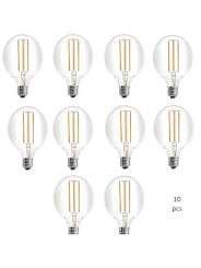 Incandescent bulb E27 G45 8W WW 3000K, 10 pcs