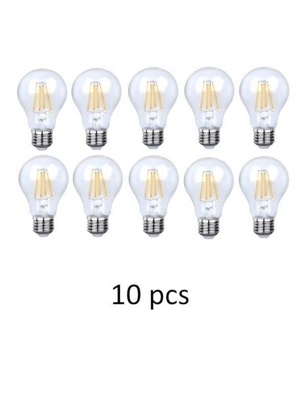 Incandescent bulb E27 G45 4W WW 3000K, 10 pcs