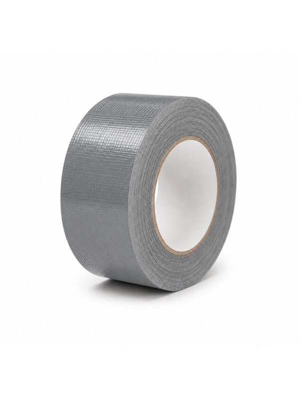 Sudrabaini pelēka auduma līmlente 50 mm × 50 m
