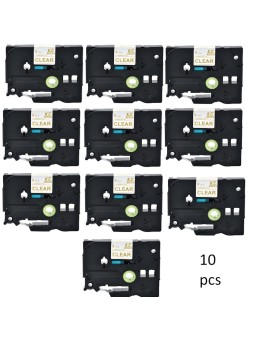 Brother TZe-124 TZe124 label tape Dore compatible, 10 pcs