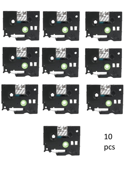 Brother TZe-155 TZe155 label tape Dore compatible, 10 pcs