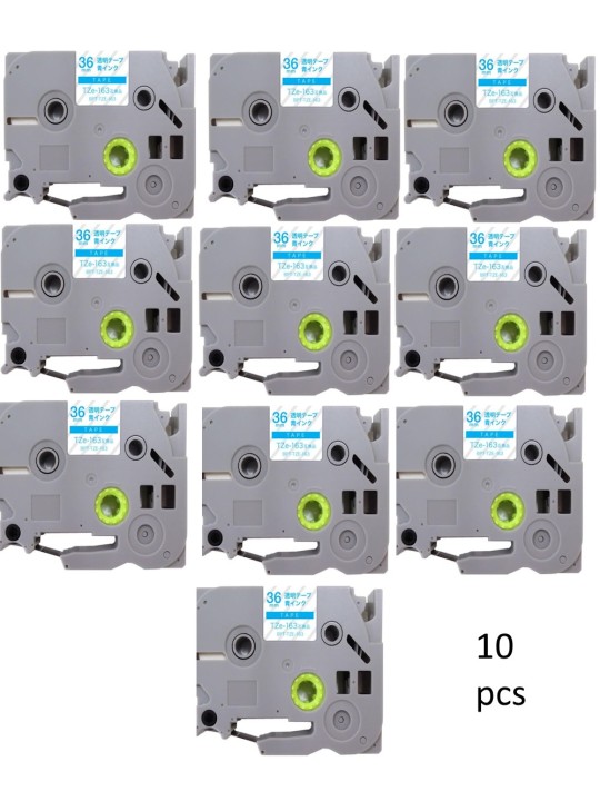 Brother TZE-163 TZE163 label tape Dore compatible, 10 pcs