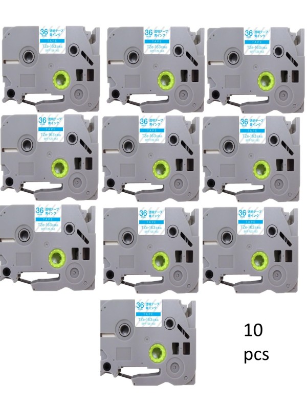 Brother TZE-163 TZE163 label tape Dore compatible, 10 pcs