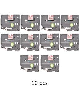 G&G analog printeri label Brother TZ-222 TZ222 TZe-222 TZe222 Red o...