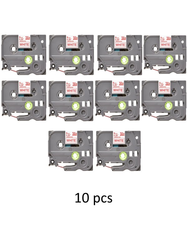 G&G analog printeri label Brother TZ-222 TZ222 TZe-222 TZe222 Red o...