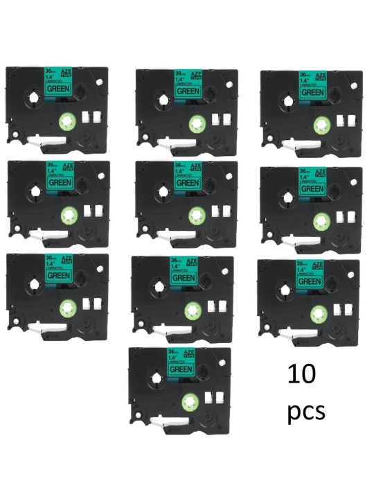Brother TZE-761 TZE761 label tape Dore compatible, 10 pcs