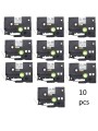 Brother HSe-221 HSe221 label tape Dore compatible, 10 pcs