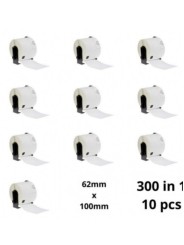 Brother DK-11202 DK11202 62mm x 100mm Thermal Paper Labels Dore manufacturer, 10 pcs