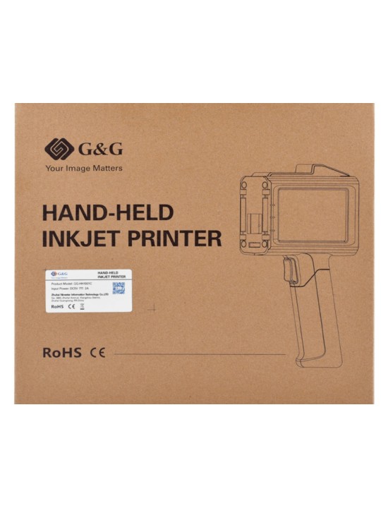 G&G GG-HH1001C nešiojamasis rankinis rašalinis spausdintuvas ir pramoninis žymėjimo spausdintuvas