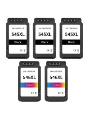 Canon (X3) PG-545XL (X2) CL-546XL BK/C/M/Y tindikassett Dofe taastatud komplekt 5 tk