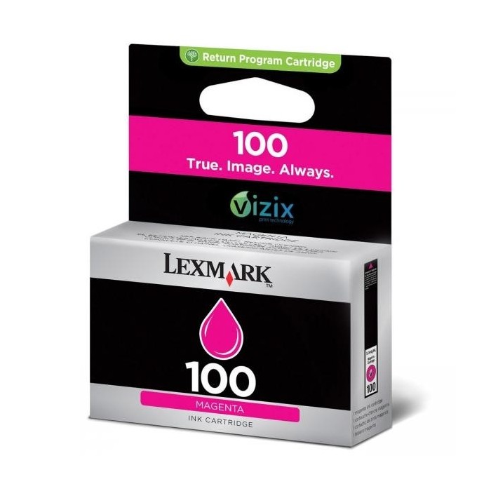 Lexmark tindikassett 14N0901BR 14N0901E Nr 100 M Magenta