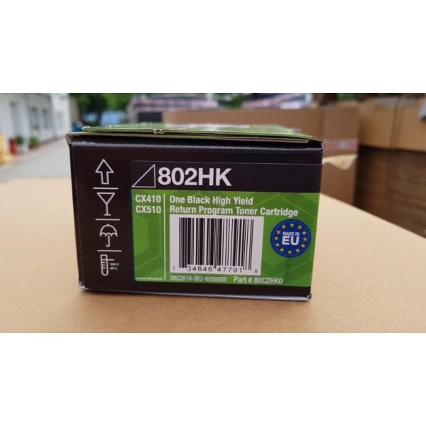 Lexmark toonerkassett 802HK 80C2HK0 Black