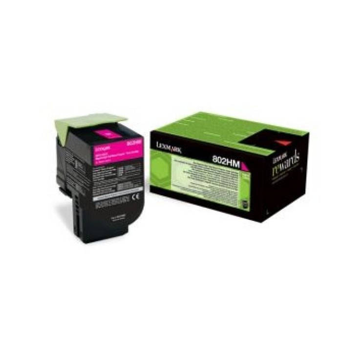 Lexmark toonerkassett 802HM 80C2HM0 Magenta