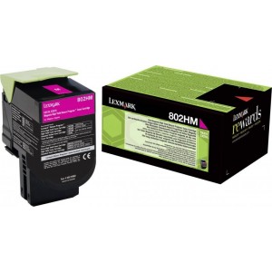 Lexmark toonerkassett 802HM 80C2HM0 Magenta