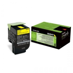 Lexmark toonerkassett 802HY 80C2HY0 Yellow