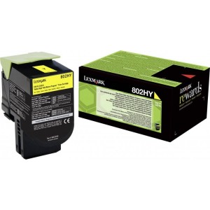 Lexmark toonerkassett 802HYE 80C2HY0 Yellow