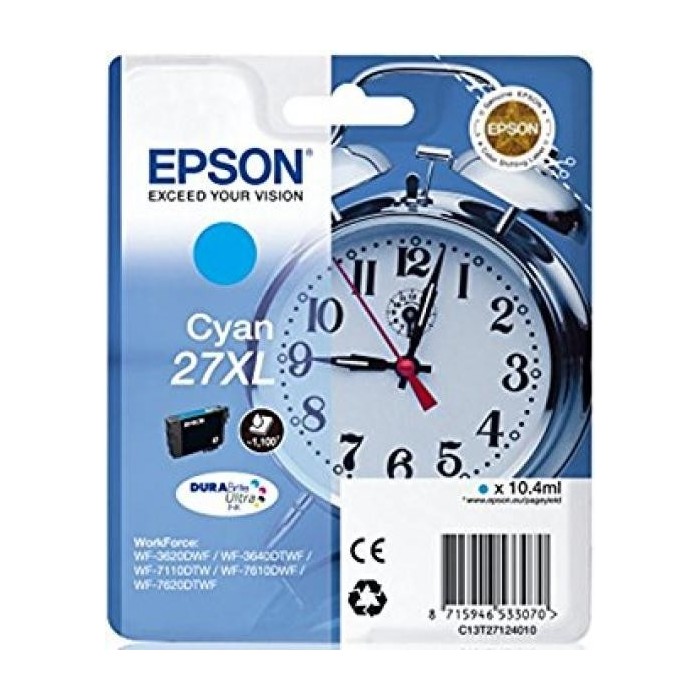 Epson originaal tindikassett C13T27124010  T2712XL C (27XL)